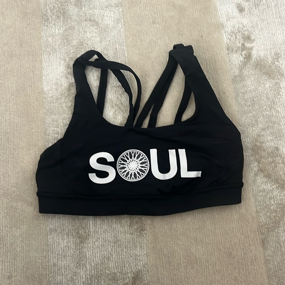Soul Cycle Black Lululemon Sports Bra